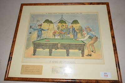 Lot 114 - St Stephens Review presentation cartoon,...