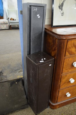 Lot 336 - TWO METAL GUN CABINETS