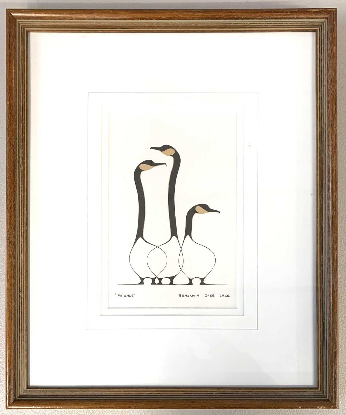Lot 104 - Benjamin Chee Chee (Canadian, 20th century),...