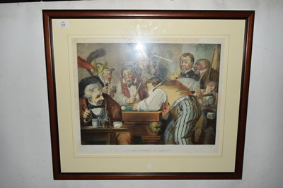 Lot 116 - 19th century French billiards print 'Les Gros...