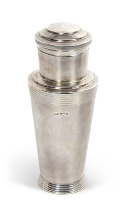 Lot 264 - KEITH MURRAY for Mappin & Webb silver cocktail...