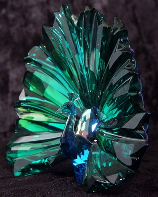 Lot 7 - A Swarovski SCS model of peacock Arya, 2015,...