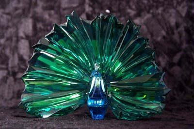Lot 7 - A Swarovski SCS model of peacock Arya, 2015,...