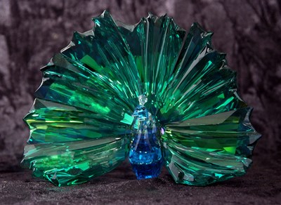 Lot 7 - A Swarovski SCS model of peacock Arya, 2015,...