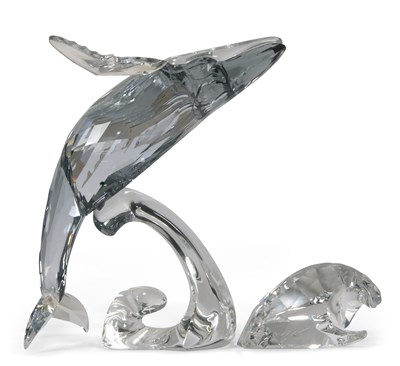 Lot 9 - A Swarovski SCS model of Paikea whale, 2012,...