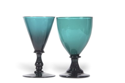 Lot 21 - Late 18th Century Bristol green glass wine...