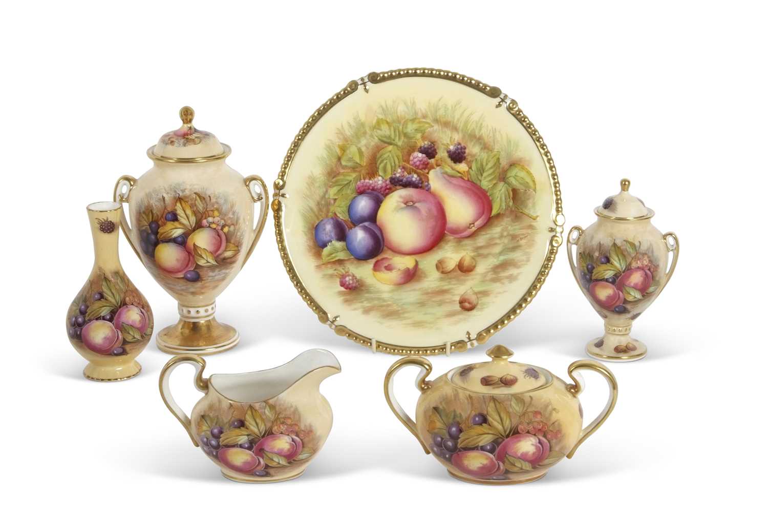 Lot 30 - A quantity of Aynsley wares decorated with...