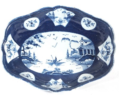 Lot 79 - An 18th Century Bow porcelain shaped dish...