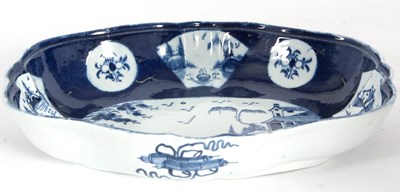 Lot 79 - An 18th Century Bow porcelain shaped dish...