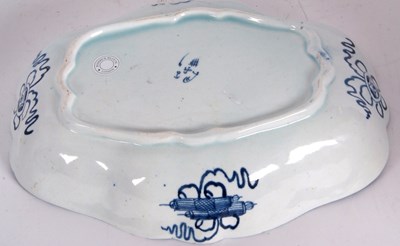 Lot 79 - An 18th Century Bow porcelain shaped dish...