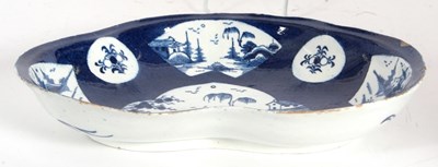Lot 81 - A Bow Porcelain kidney shaped dish circa 1765,...