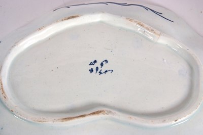 Lot 81 - A Bow Porcelain kidney shaped dish circa 1765,...