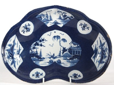 Lot 81 - A Bow Porcelain kidney shaped dish circa 1765,...