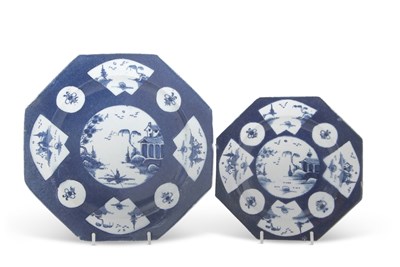 Lot 82 - Bow porcelain plate of octagonal shape, circa...
