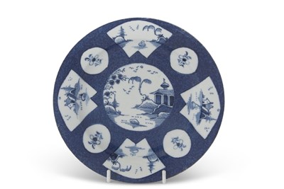 Lot 85 - A Bow porcelain small plate on a stand, the...