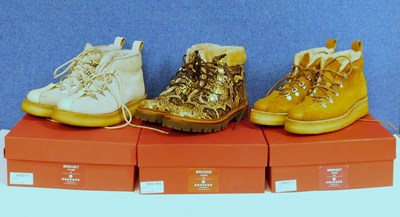 Lot 267 - Three pairs of lady's Grensons hiking boots,...