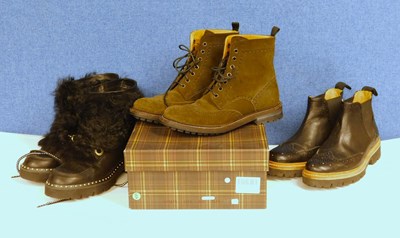Lot 266 - Three pairs of lady's boots to include a pair...