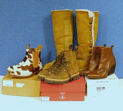 Lot 272 - Four pairs of lady's boots, to include a pair...