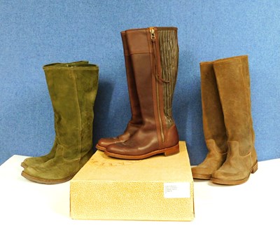 Lot 271 - Three pairs of lady's knee high boots, to...