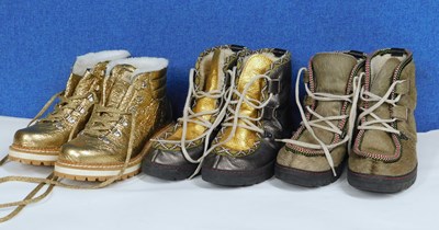Lot 269 - Three pairs of lady's hiking style boots to...