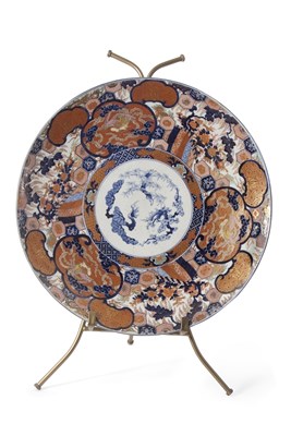 Lot 121 - An impressive Japanese porcelain charger...