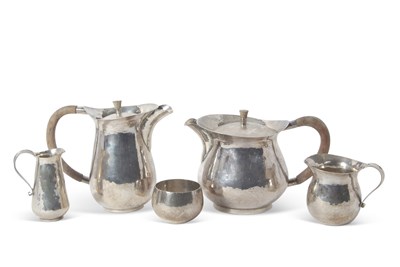 Lot 304 - Sterling Silver Modernist tea service....