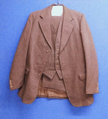 Lot 289 - A gentleman's brown wool tweed three piece...