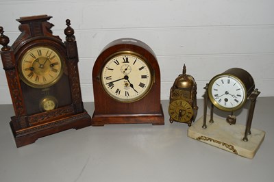 Lot 241A - FOUR VARIOUS MANTEL CLOCKS