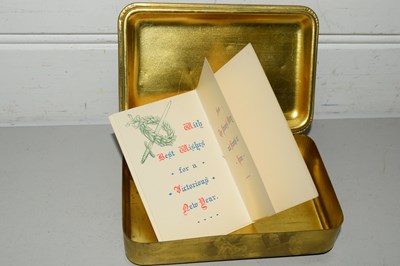 Lot 143D - PRINCESS MARY 1914 CHRISTMAS GIFT TIN COMPLETE...