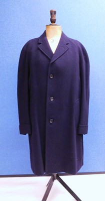 Lot 299 - A gentleman's Burberry overcoat, the navy blue...