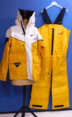Lot 295 - A gentleman's Musto Offshore yellow, white and...