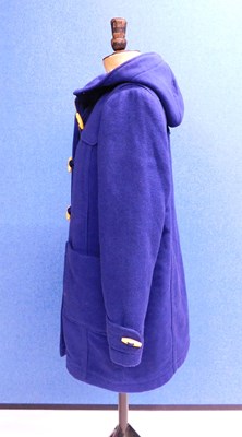Lot 88 - A lady's blue wool mix duffle coat, with zip...