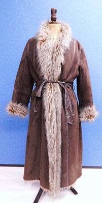 Lot 168 - A brown faux fur coat by 'Et Dieu Crea La...