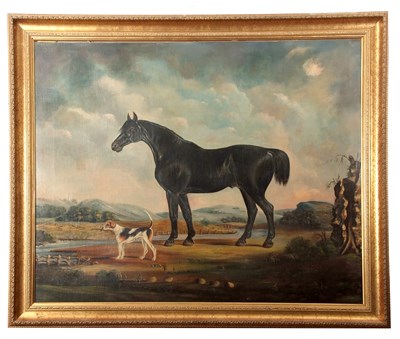 Lot 542 - Mid 20th century English school, Black Horse...