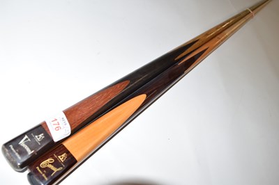 Lot 176 - Two Powerglide cues Viscount and Consul