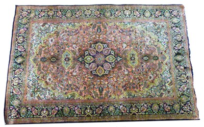 Lot 429 - A mid 20th Century Persian silk qum ghom seide...