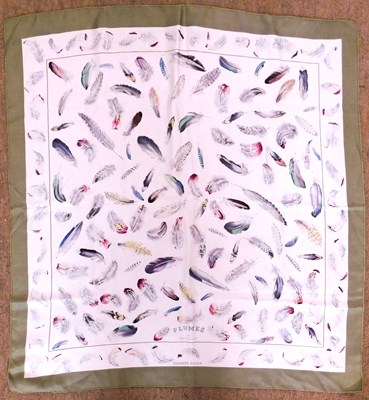 Lot 199 - An Hermes scarf, 'Plumes', approx. 86 x 86cm