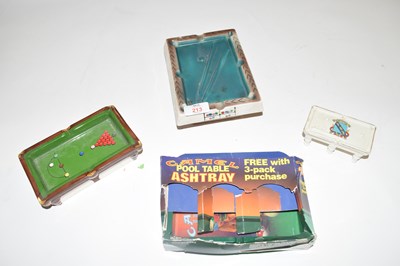 Lot 213 - Mixed Lot comprising a Camel pool table...