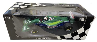Lot 191 - A boxed Minichamps 1:18 scale model, Jordan...