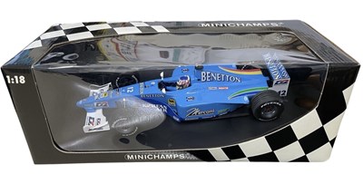 Lot 192 - A boxed Minichamps 1:18 scale model, Benetton...