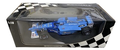 Lot 199 - A boxed minichamps 1:18 scale model, Benetton...