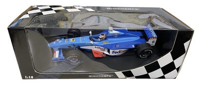 Lot 200 - A boxed Minichamps 1:18 scale model, benetton...