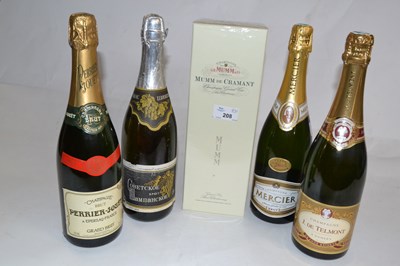 Lot 208 - Mumm de Cremant Champagne Grand Cru, in...