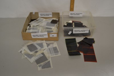 Lot 90 - Two boxes 1960's aircraft and air liner file...