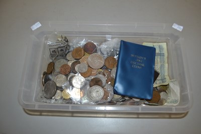 Lot 112 - Large box of various mixed world coinage,...