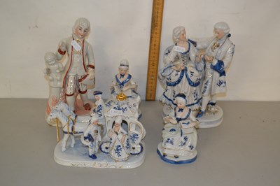 Lot 151 - Collection of modern continental figurines
