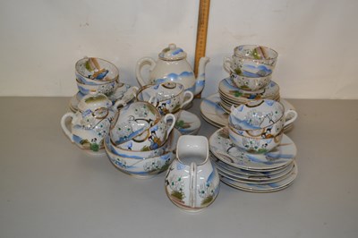 Lot 153 - Quantity of Japanese eggshell tea wares