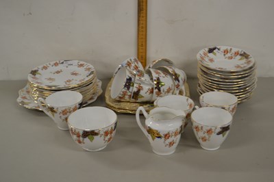 Lot 164 - Quantity of floral decorated tea wares