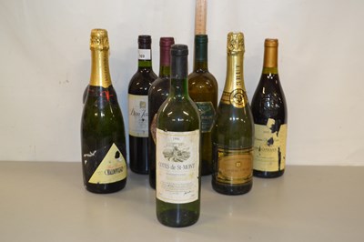 Lot 169 - Eight various bottles of assorted wine and...