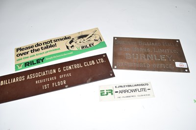 Lot 243 - Mixed Lot comprising a brass wall plaque...